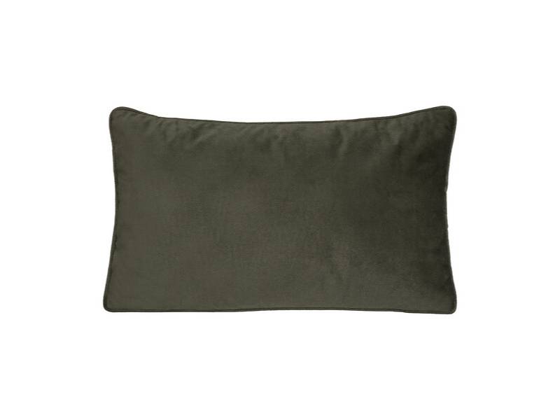 Coussin déhoussable polyester vert kaki 30 x 50 cm – ATMOSPHERA - Image 1