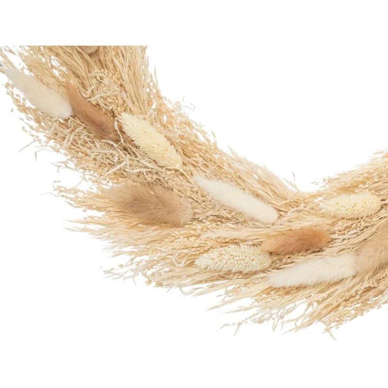 Couronne de fleurs séchées fer naturel Ø 36 cm P 5 cm - ATMOSPHERA - Image 3