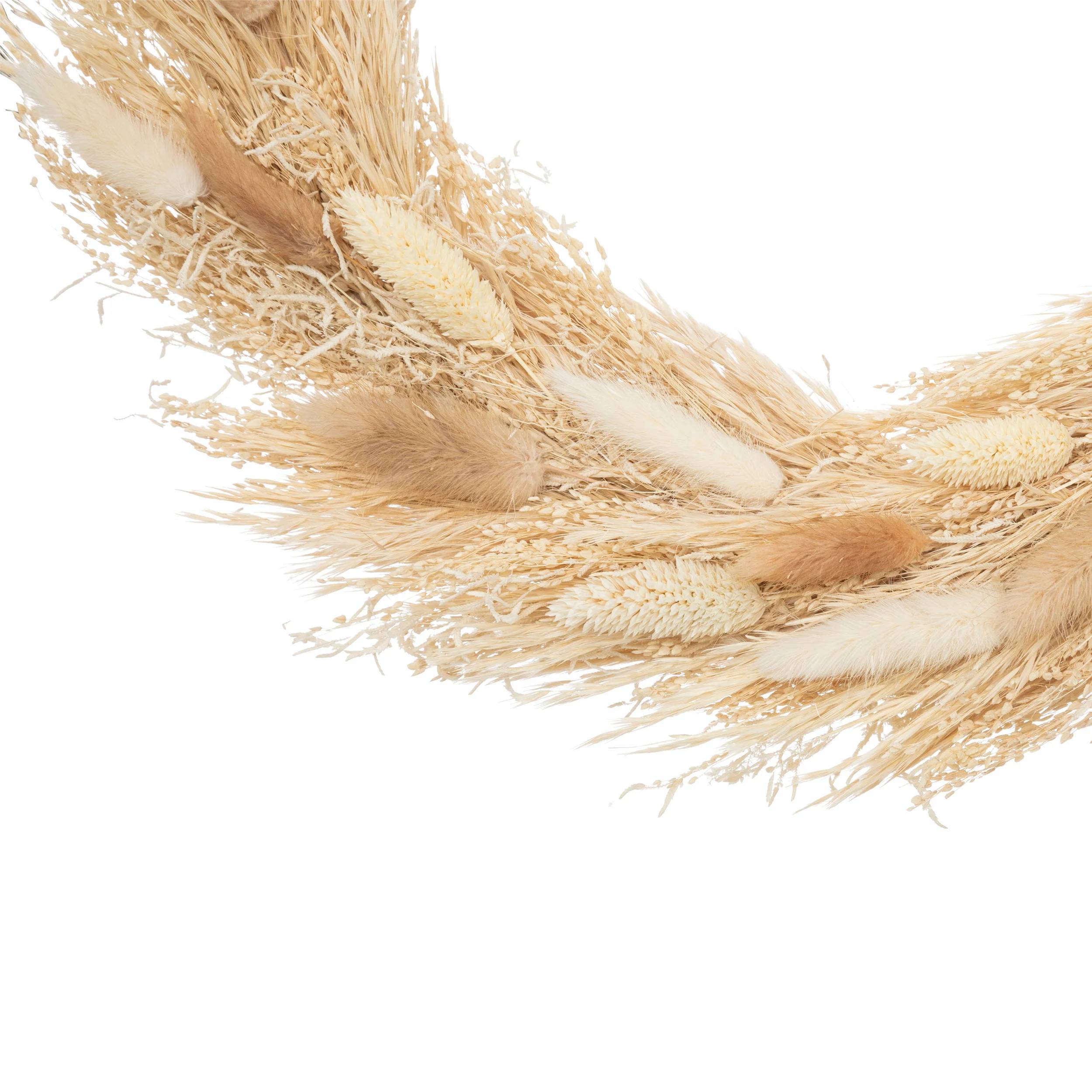 Couronne de fleurs séchées fer naturel Ø 36 cm P 5 cm - ATMOSPHERA - Image 2