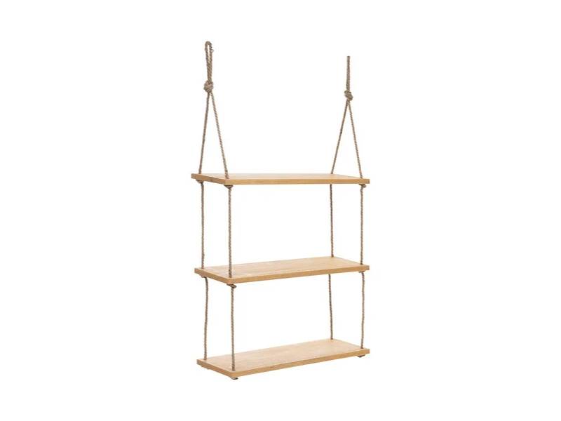 Étagère murale bois corde 60 x 105 cm - Image 3