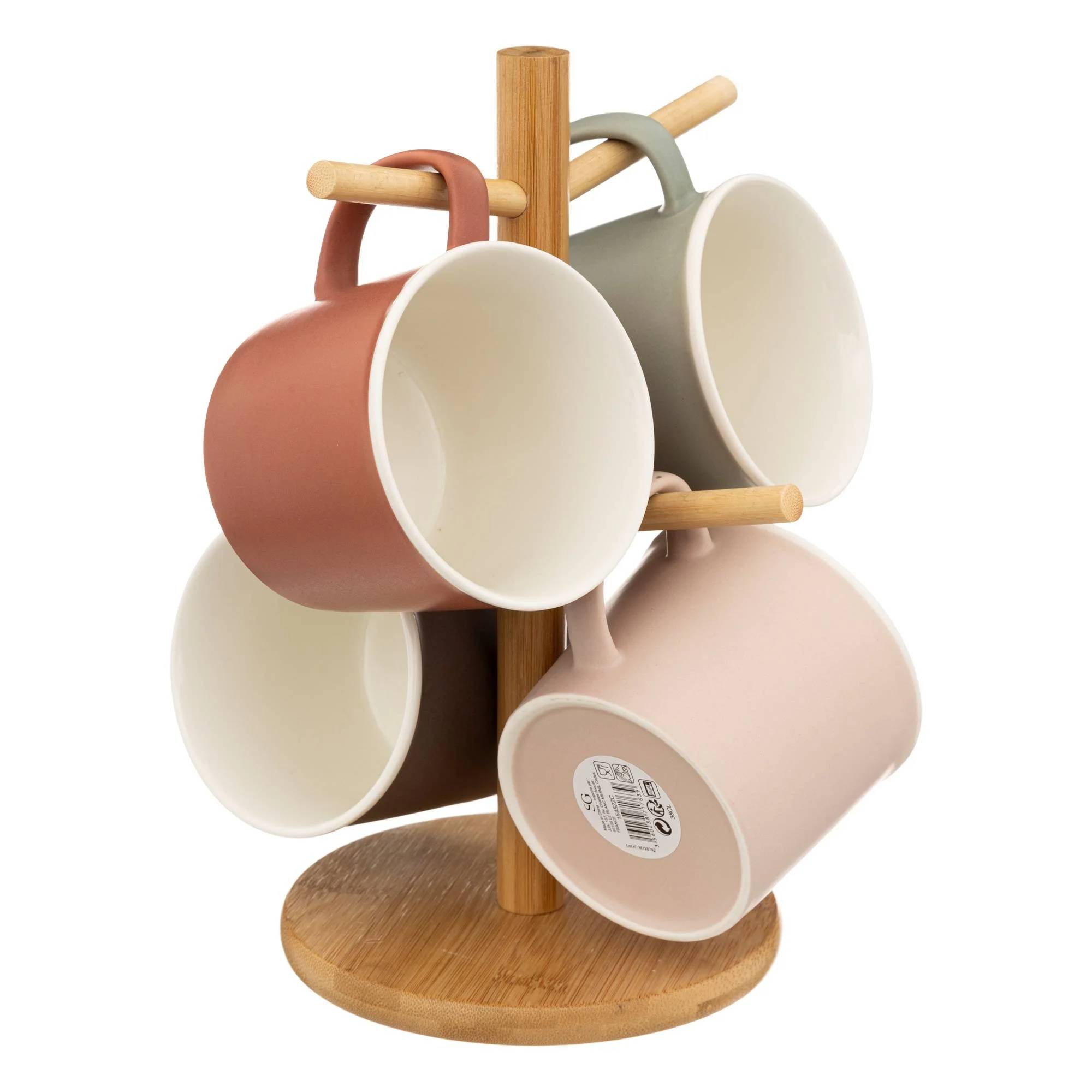 Mugs Boissons Chaudes Céramique Couleurs 380 ml Support - SECRET DE GOURMET