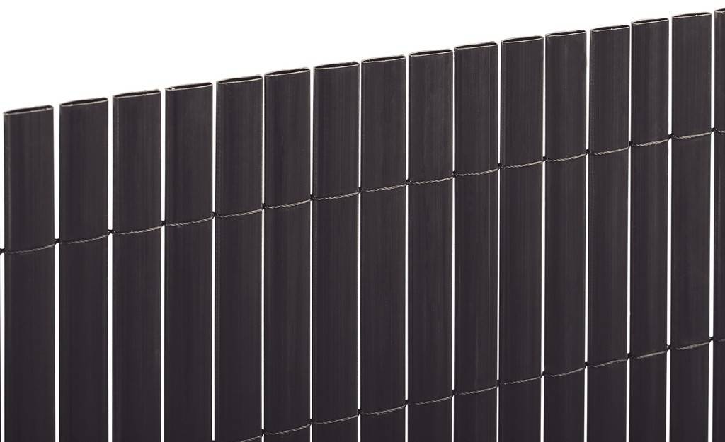Canisse PVC double face anthracite L.3 m H.1 m ép.20 mm - Nortene - Image 1