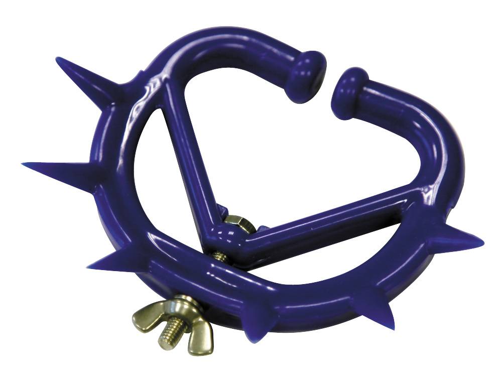 Antitêteur plastique à pointes bleu moyen modèle x 12