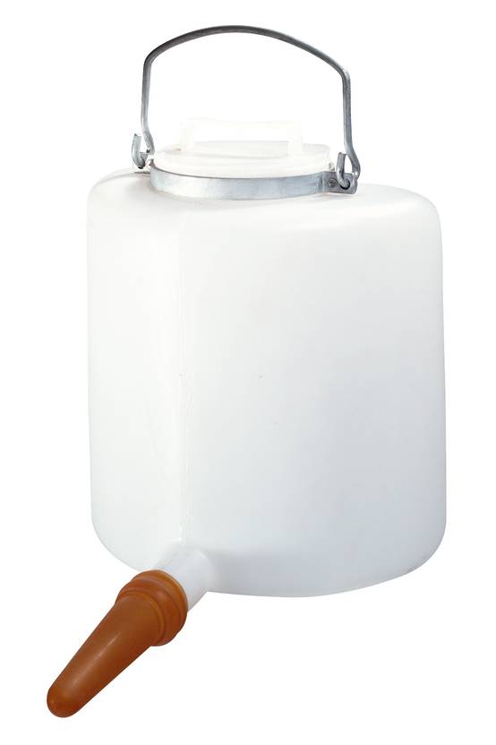 Biberon veau semi-circulaire avec couvercle 6 litres