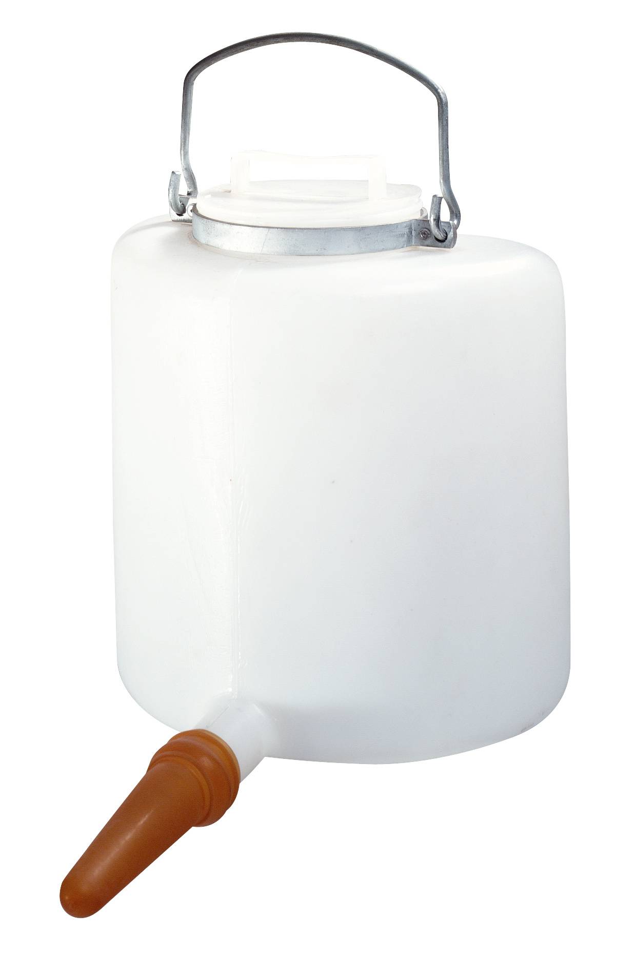 Biberon veau semi-circulaire avec couvercle 6 litres