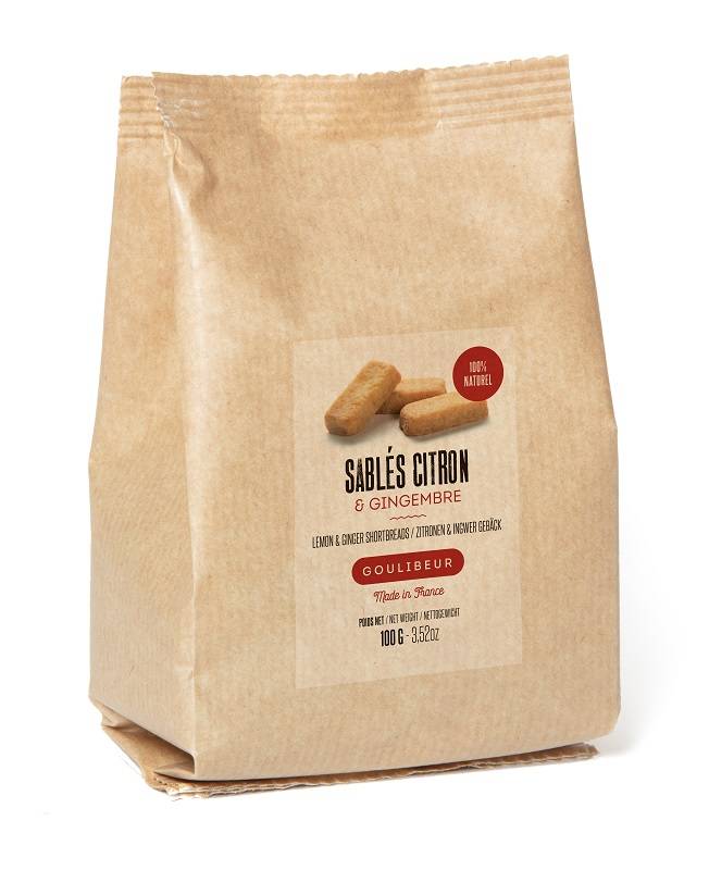 Goulibeur - Sablés citron & gingembre 100 g - Goulibeur