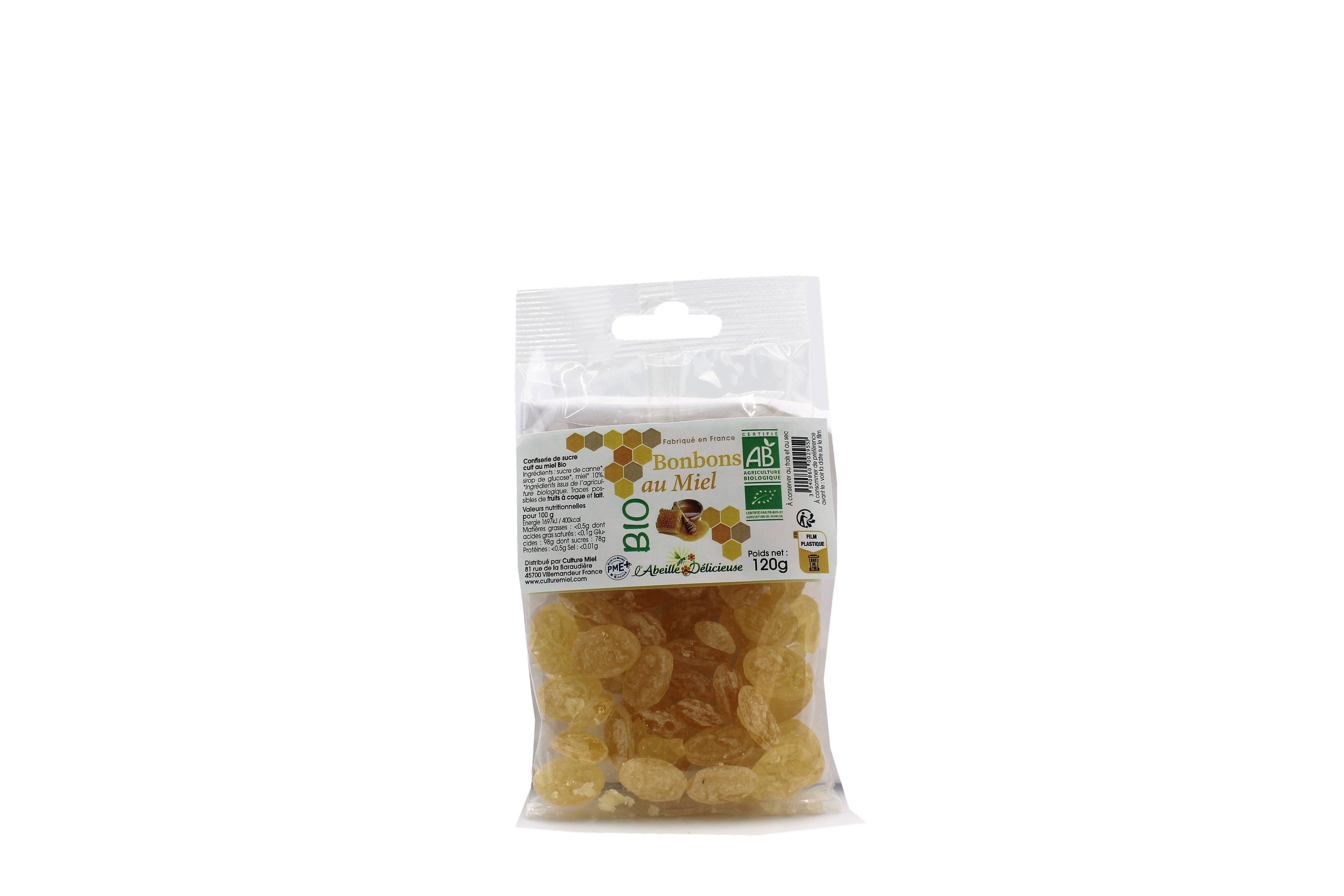 L'Abeille Délicieuse - Bonbons abeille miel bio 120 g - L'Abeille Délicieuse