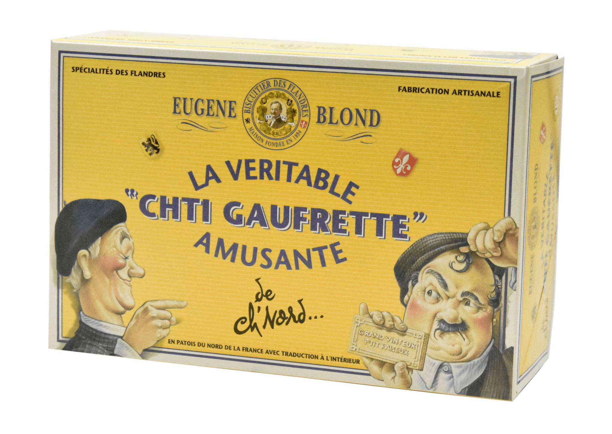 Eugène Blond - Eugène Blond - Coffret ch'ti gaufrettes amusantes vanille 415 g 
