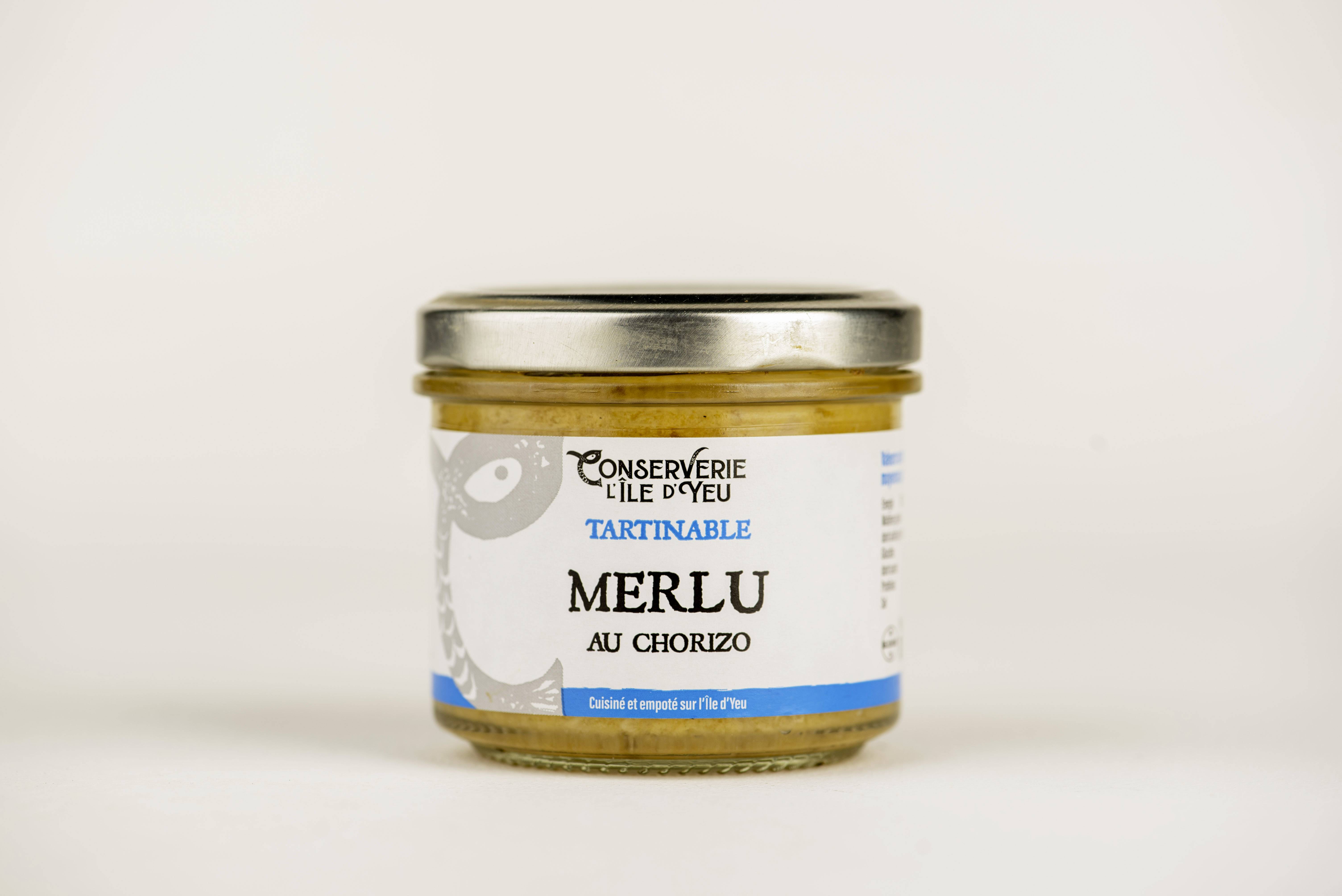 Conserverie d Ile d Yeu - Tartinable merlu chorizo 100 g - Conserverie de l'Île d'Yeu