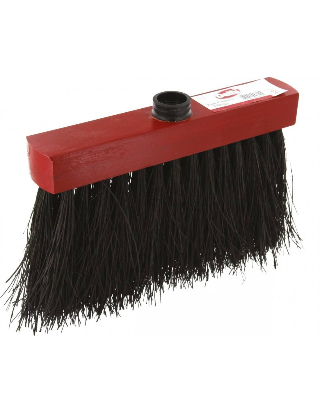 Tête de balai piassava 3 rangs bois rouge L.25 x P.14 x H.9 cm - NESPOLI