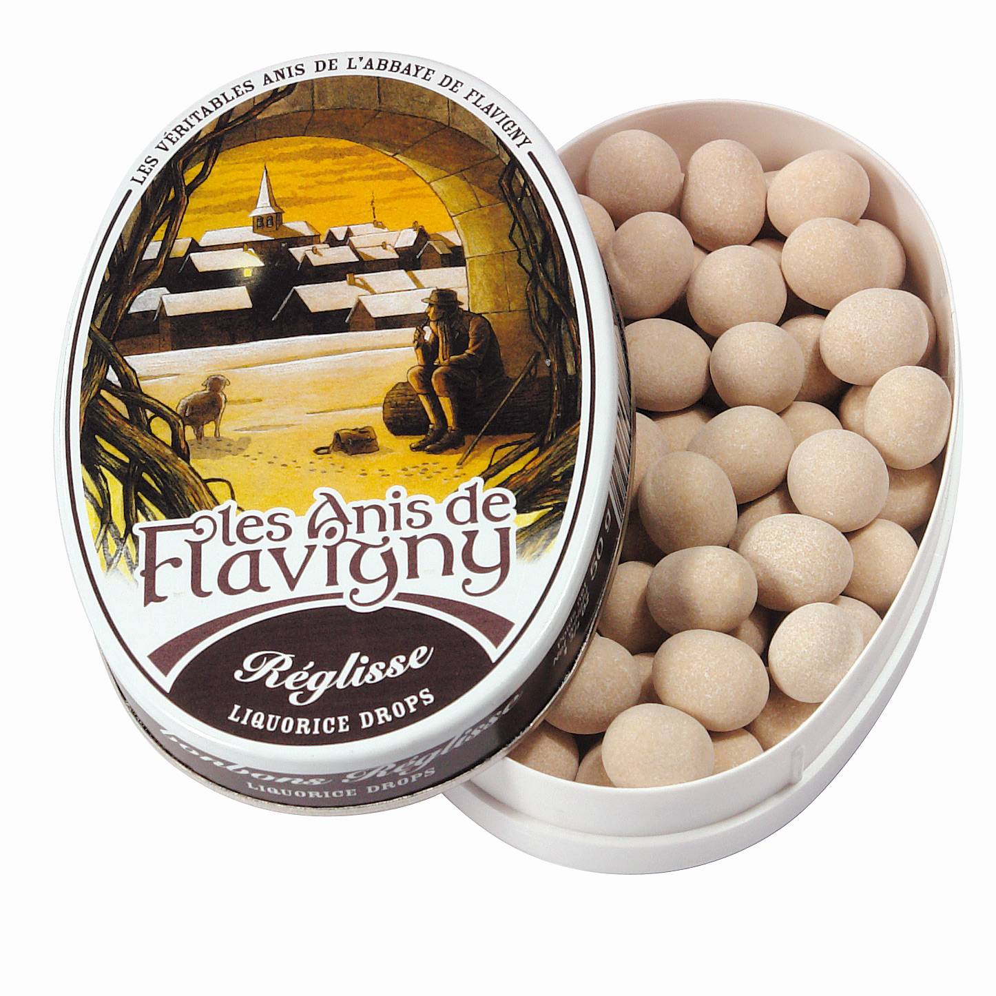 Les Anis de Flavigny - Bonbons réglisse 50 g - Les Anis de Flavigny