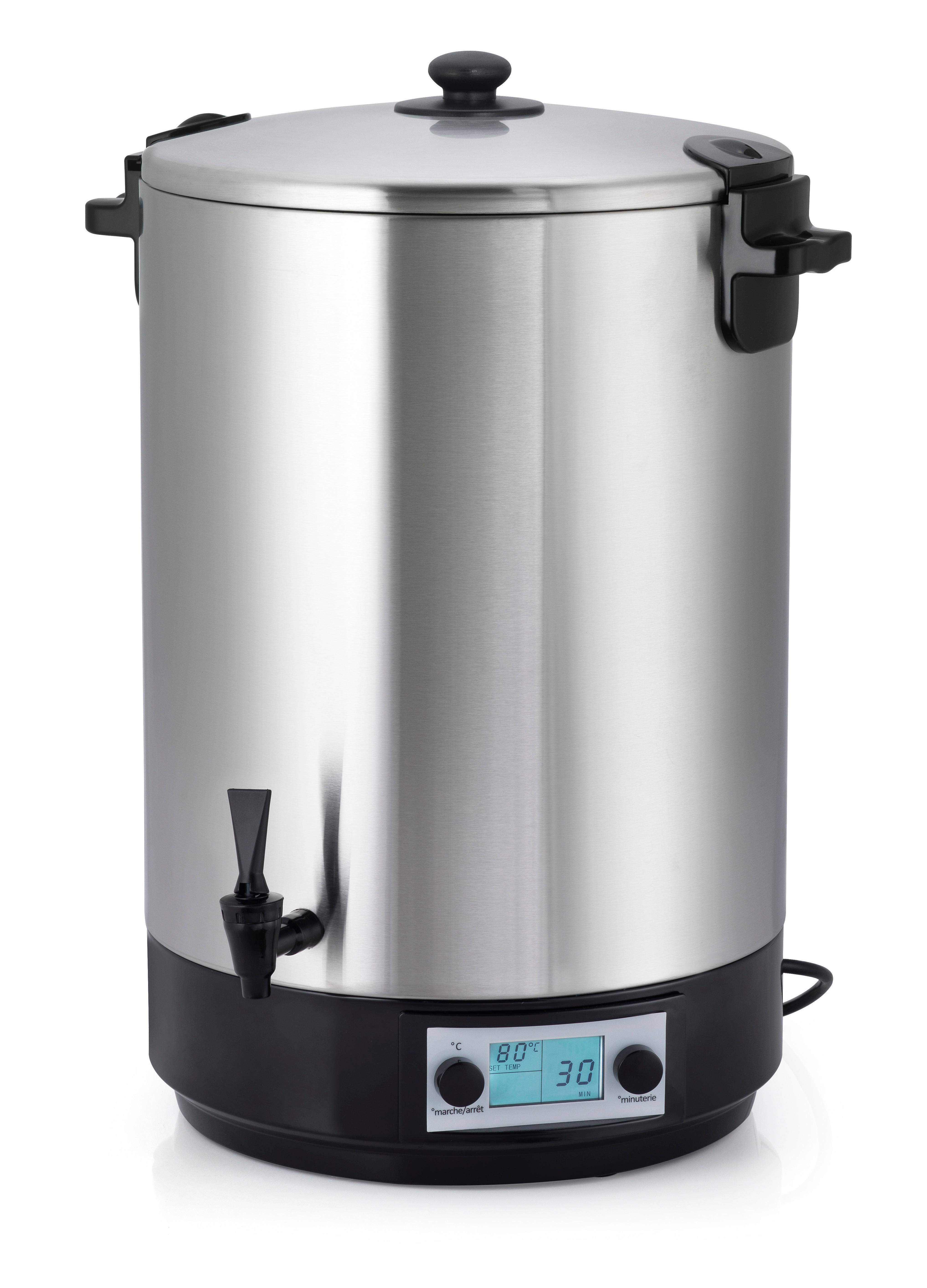 Stérilisatur d bocaux élctriqu inox avc robint t minutur 19l 1650w - zj-200td - kitchn chf au millur prix