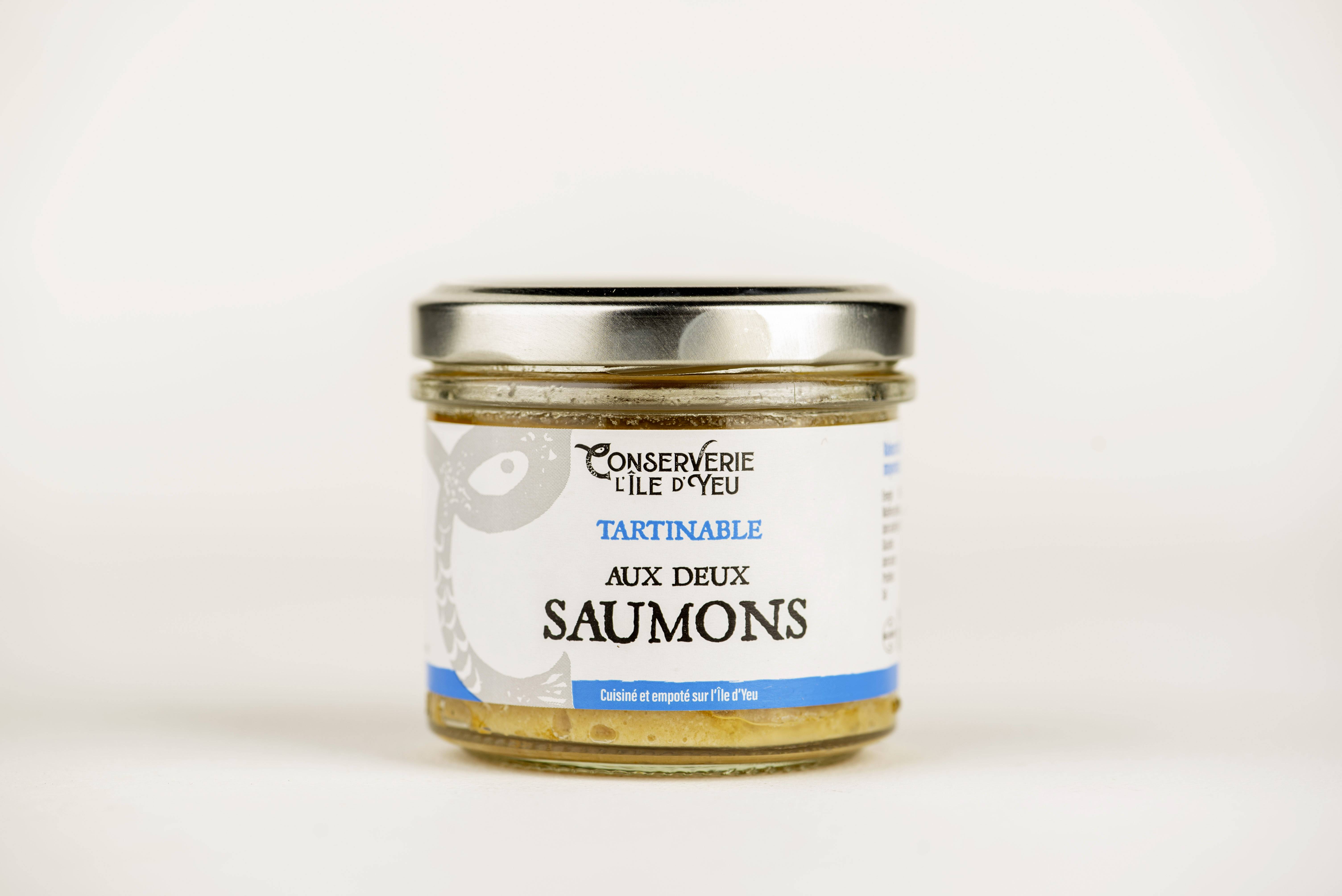 Conserverie d Ile d Yeu - Tartinables aux deux saumons 100 g - Conserverie de l'Île d'Yeu