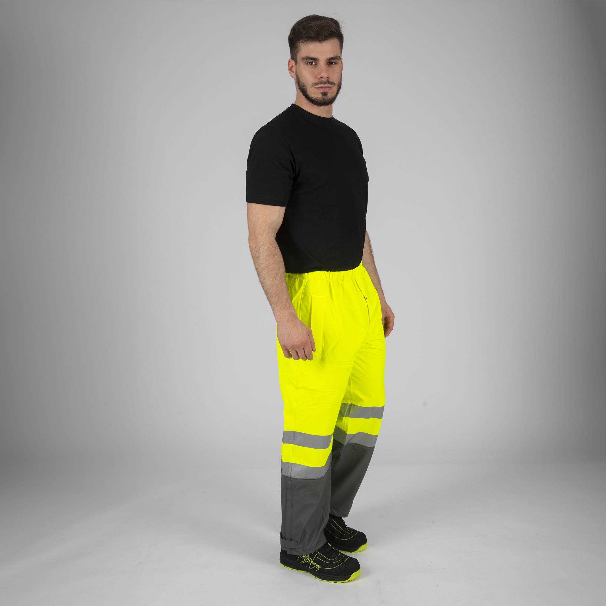 Nineworths - Pantalon de pluie haute visibilité Griffis jaune fluo taille S - Nine Worths - Image 9