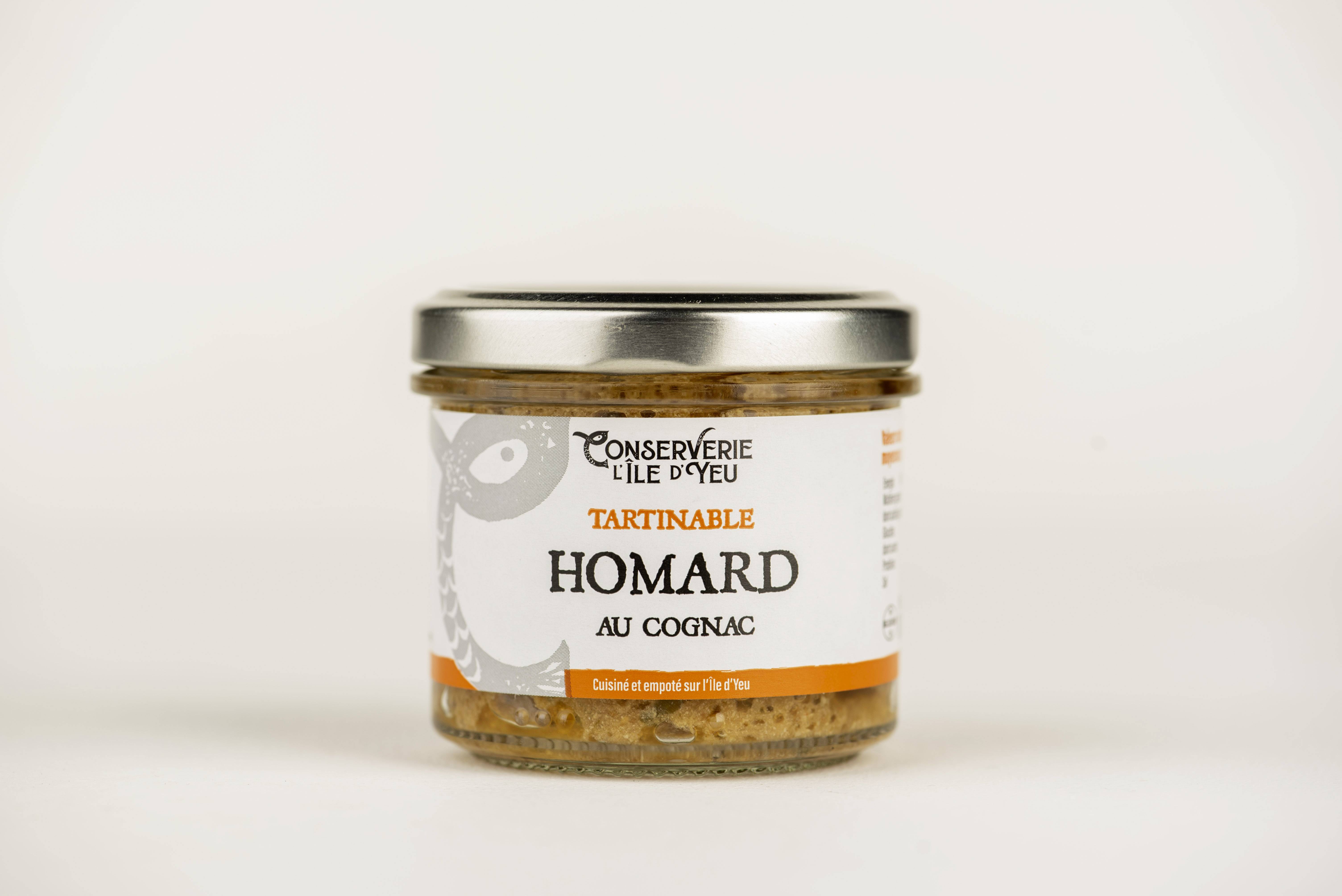 Conserverie d Ile d Yeu - Tartinables de homard au Cognac 100 g - Conserverie de l'Île d'Yeu