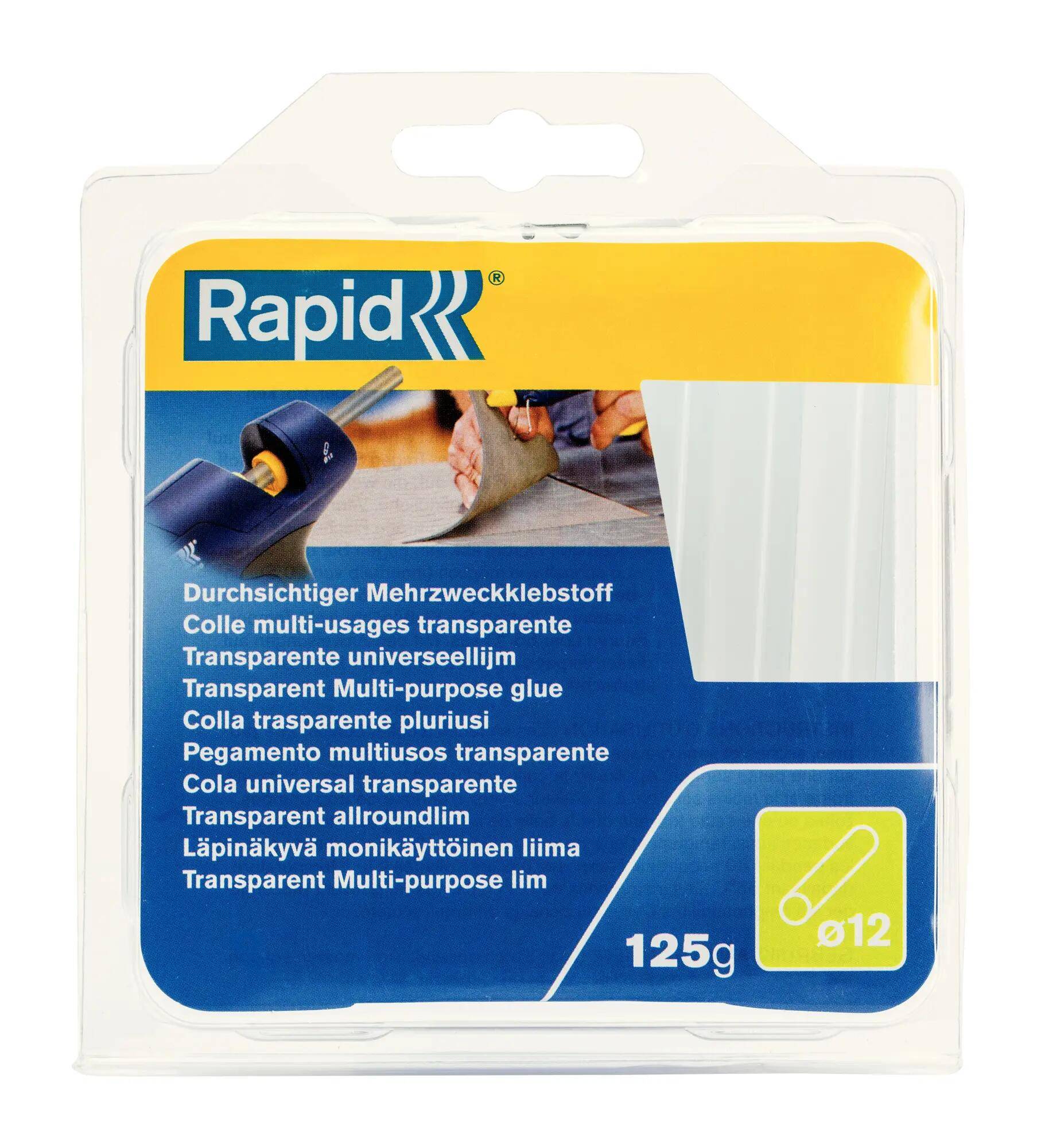 Bâtons de colle Universels Transparent 94mm Lot de 14 - RAPID