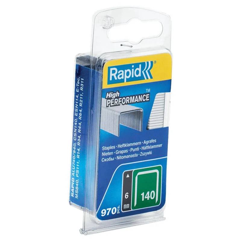 Agrafes Fil Plat Galvanisées Blister 970 RAPID