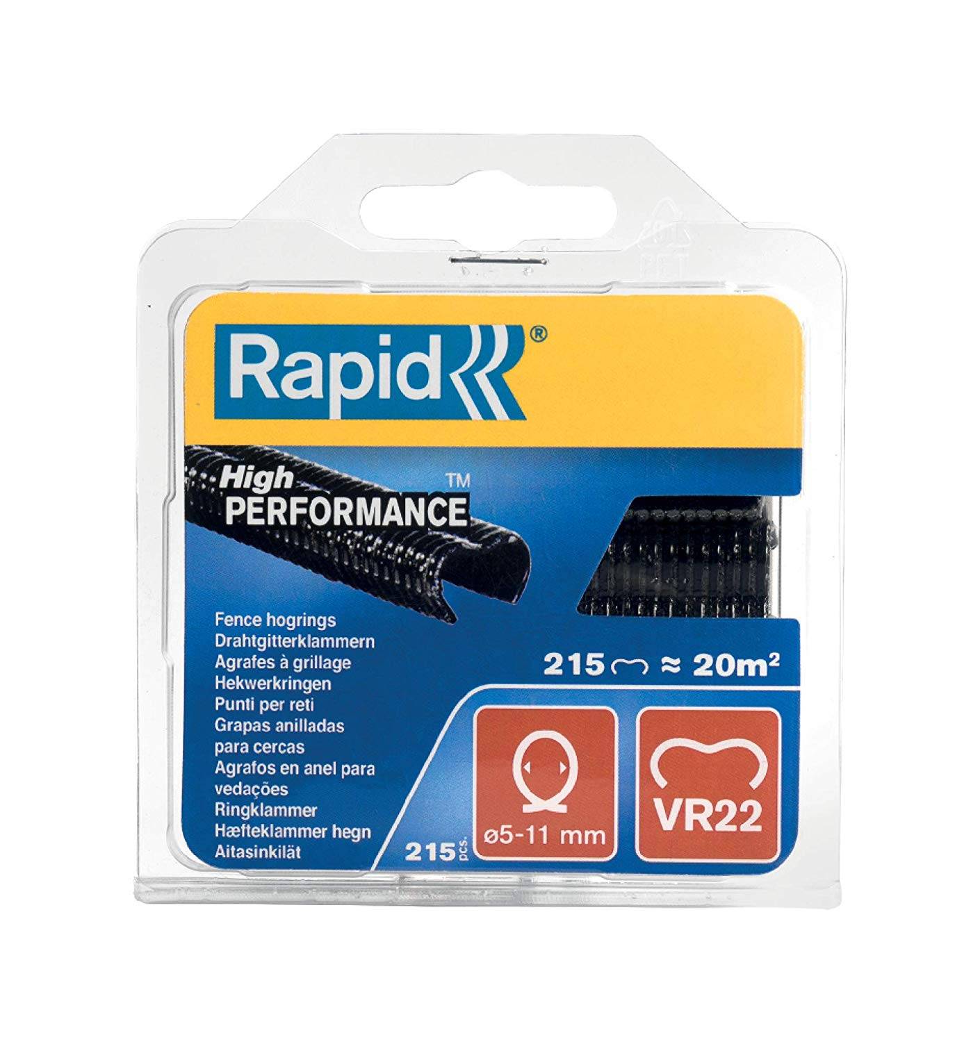 Agrafes grillage enduit plastique noir L.0.5 cm l.1.1 cm H.90 cm - Rapid - Image 5