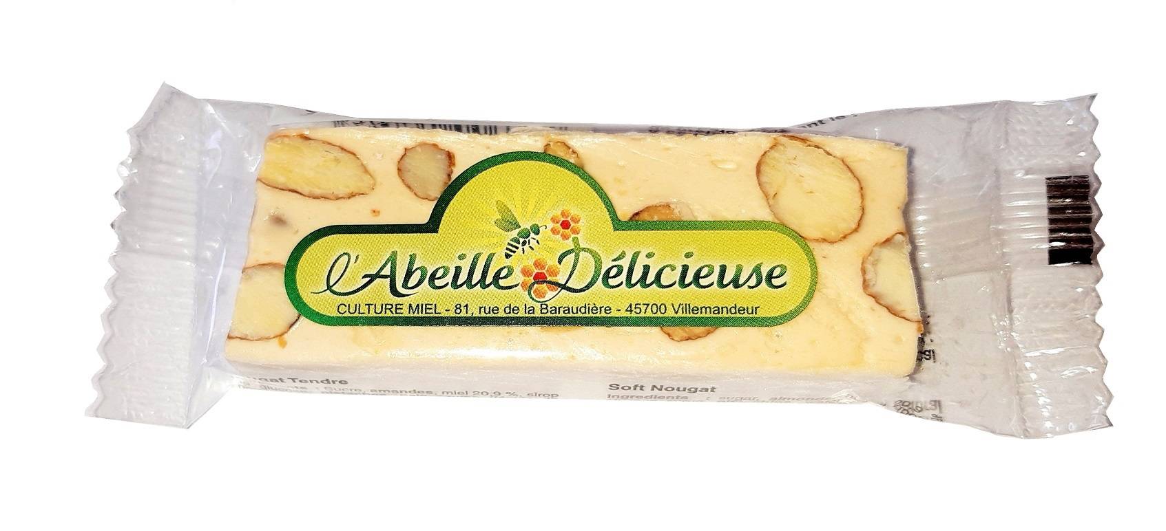 L'Abeille Délicieuse - Nougat amandes miel 30 g - L'Abeille Délicieuse - Image 2