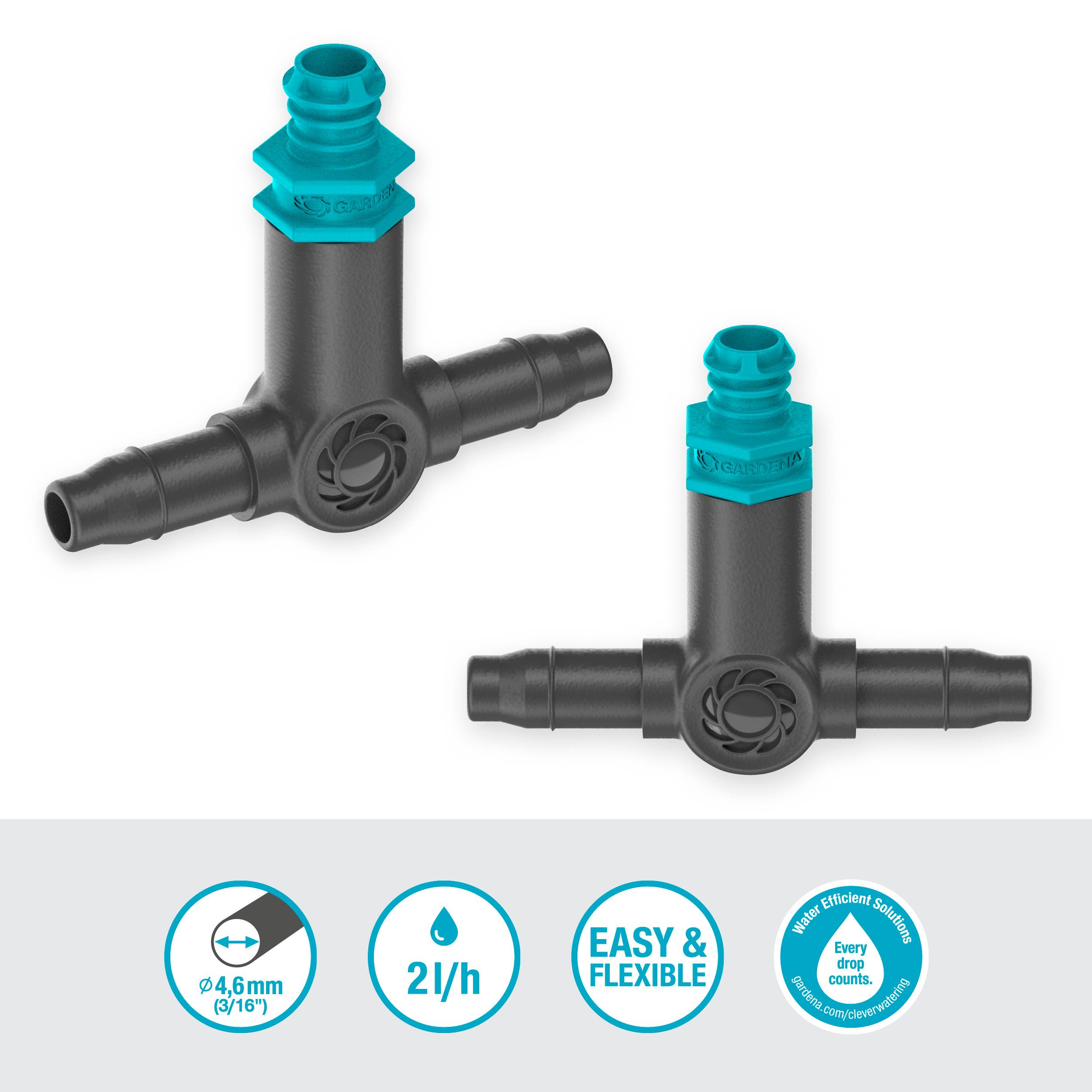 Gardena - Goutteur en ligne auto-régulant 2L/h Boîte de 10 pièces - Gardena - Image 6