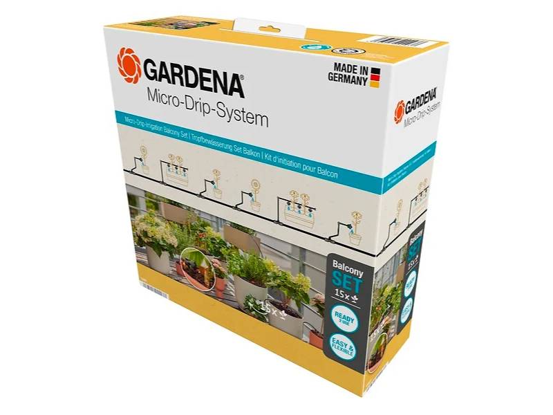 Gardena - Kit d'arrosage goutte-à-goutte balcon 15 plantes - Gardena - Image 9