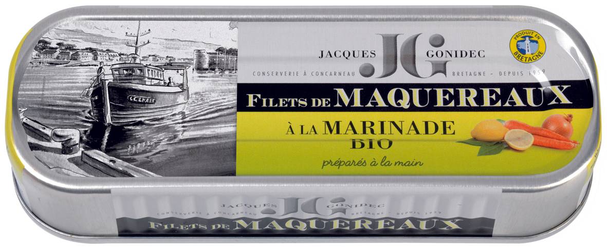 Jacques Gonidec - Filets de maquereaux marinés Bio