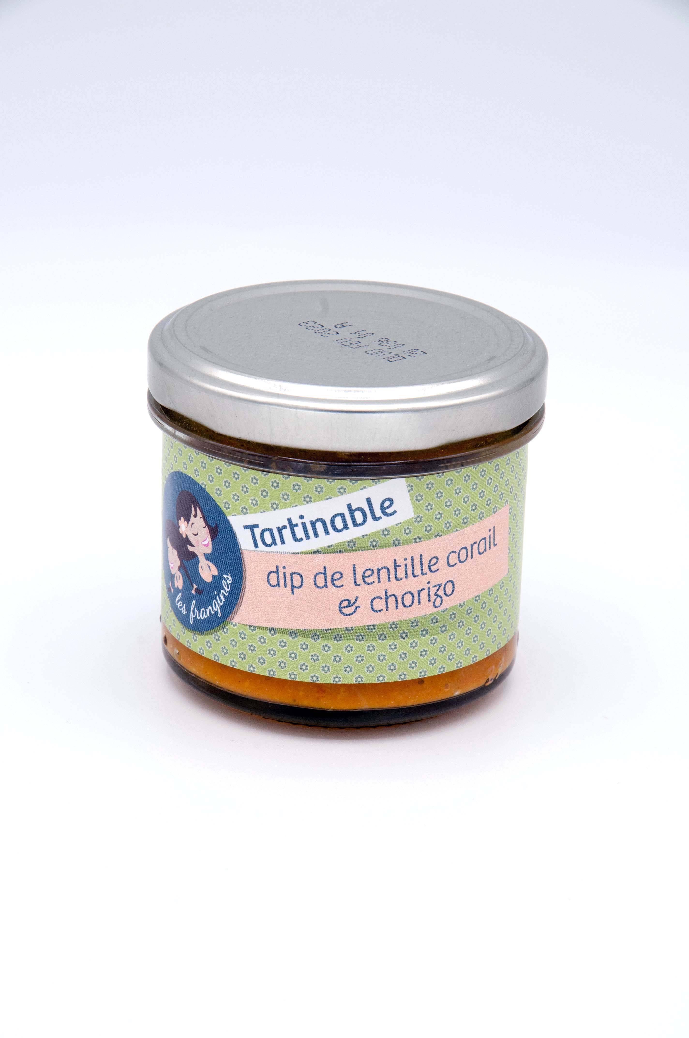 Les Frangines - Tartinable lentille corail et chorizo 90 g - Les Frangines