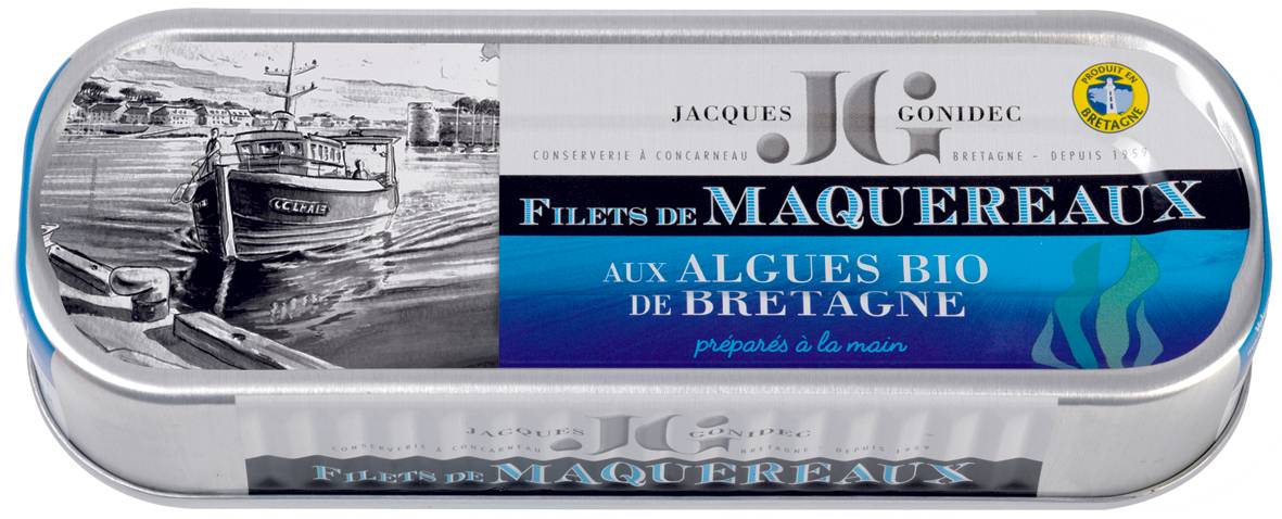 Jacques Gonidec - Filets de maquereaux aux algues de Bretagne bio