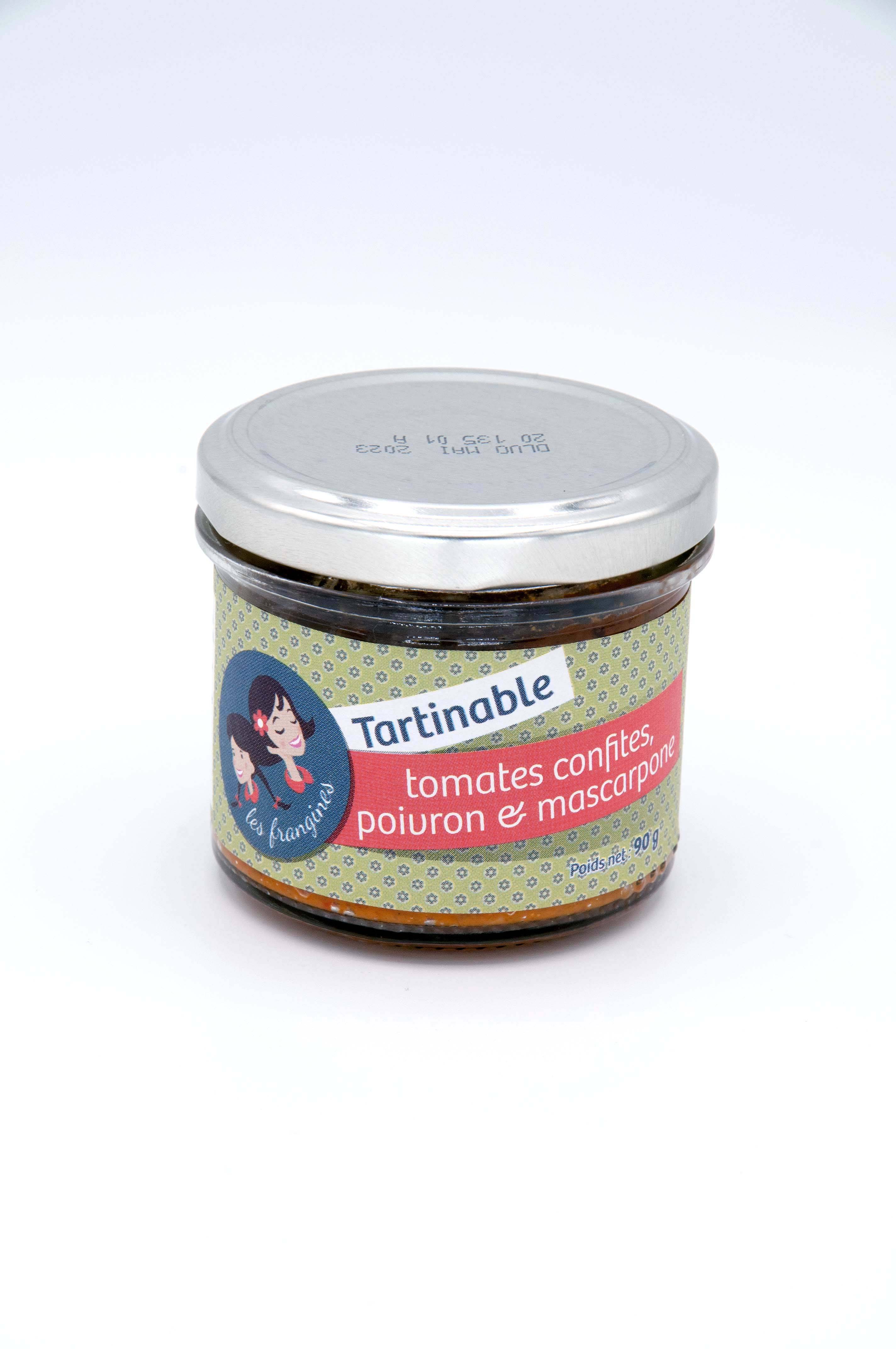 Les Frangines - Tartinable de tomates confites, poivron et mascarpone 90 g - Les Frangines