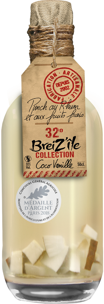 Breiz'ile - Rhum arrangé coco/vanille 32°