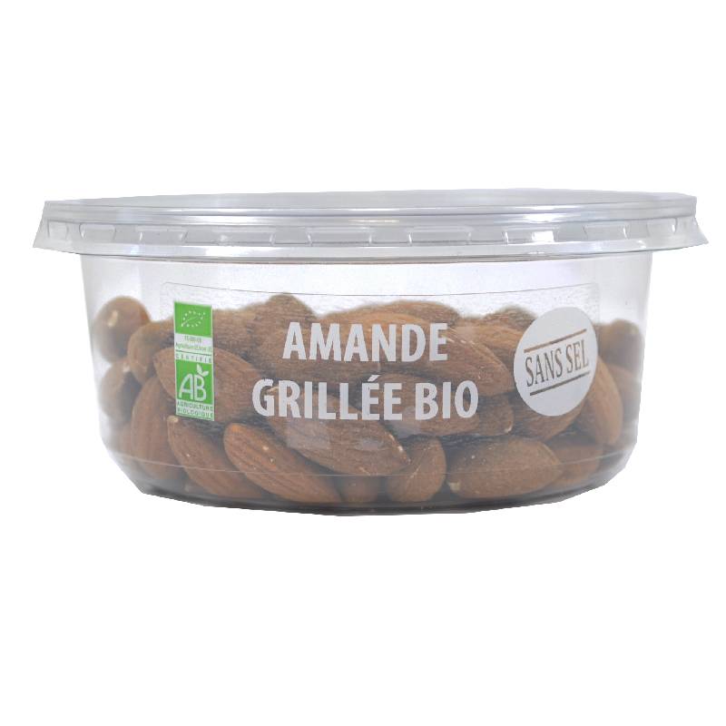 Les Vergers d'Escoute - Barquette Amande grillée sans sel Bio 120 g