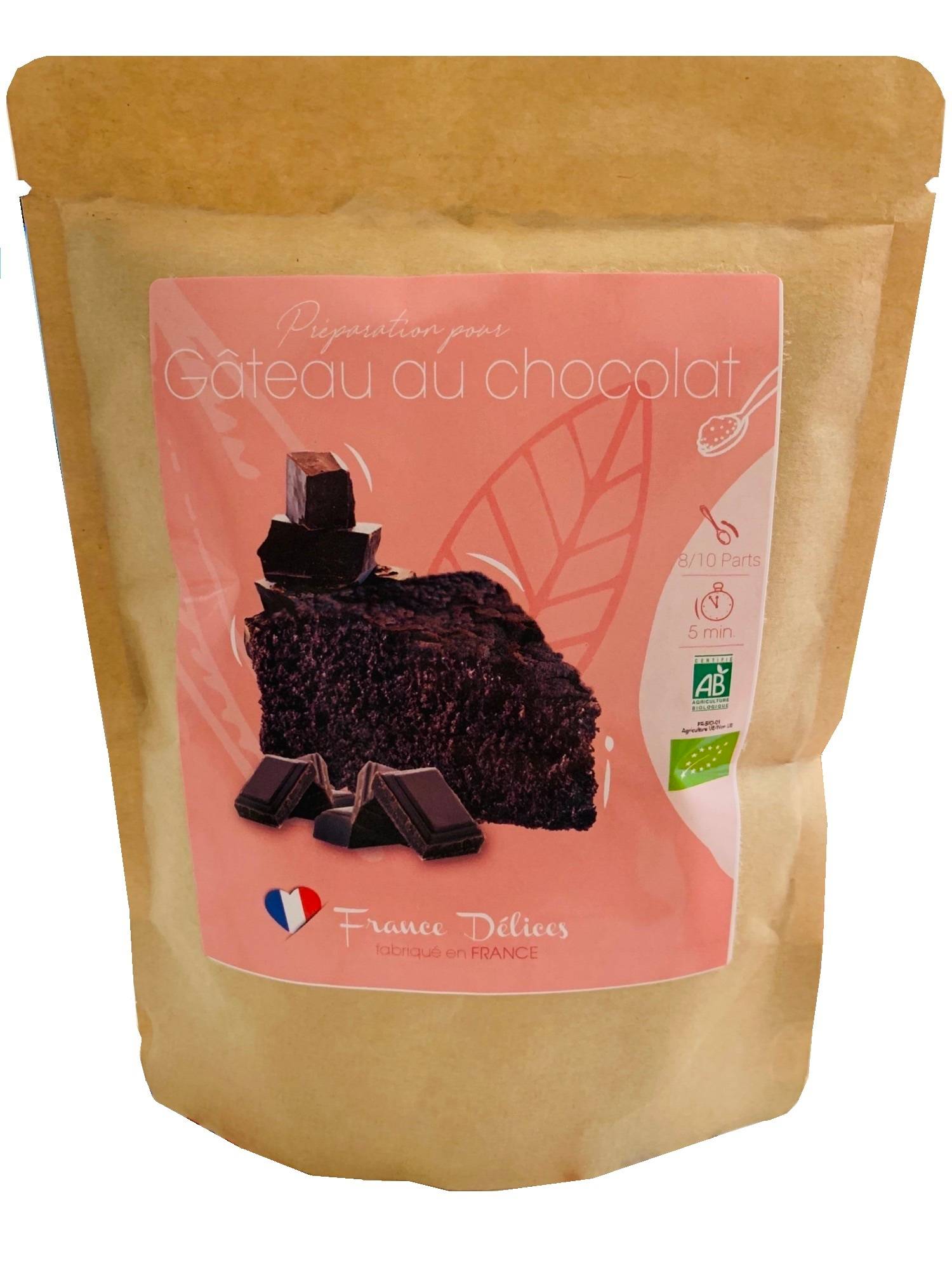 France Délices - Gâteau au chocolat farine de blé 300 g - FRANCE DÉLICES