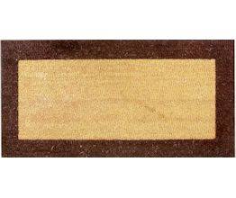 Sweetsol - Tapis brosse coco bordé marron en 33x60cm pour l'extérieur abrité -SWEETSOL