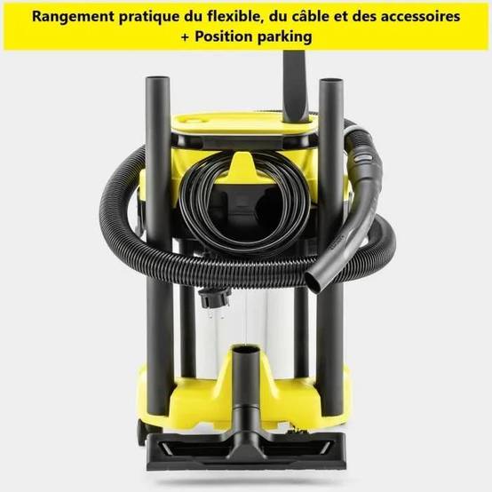 Aspirateur eau et poussières cuve inox 19L câble 4 m Karcher WD 3 S V-19/4/20 - Karcher - Image 15