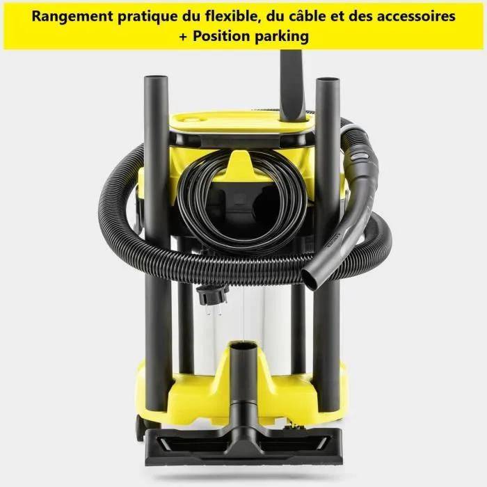 Aspirateur eau et poussières cuve inox 19L câble 4 m Karcher WD 3 S V-19/4/20 - Karcher - Image 15