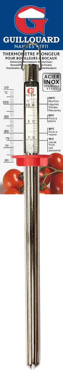 Guillouard - Thermomètre plongeur a gaine 25 cm sur carte - Guillouard - Image 2