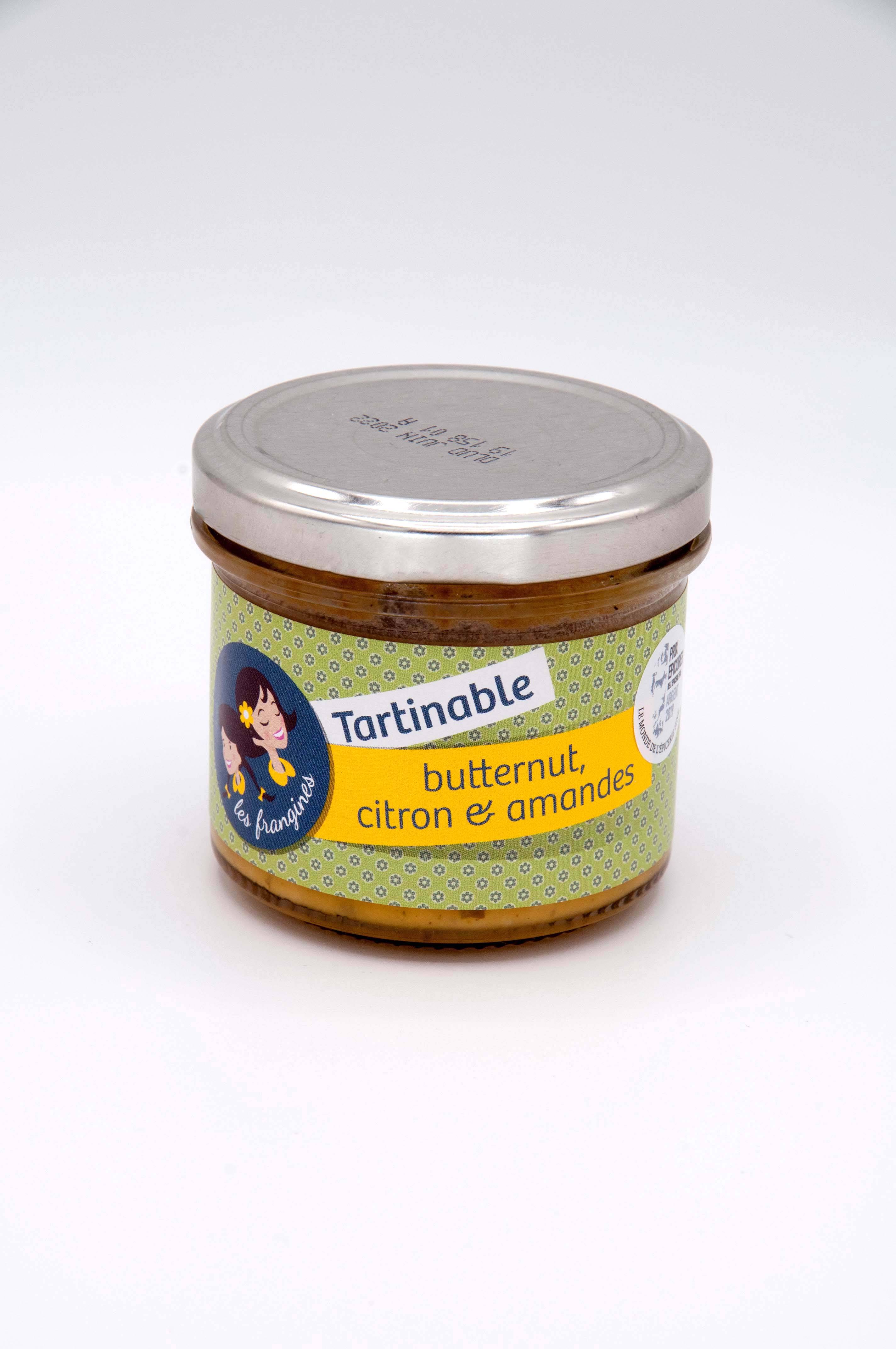 Les Frangines - Tartinable butternut, citron et amandes 90 g - Les Frangines