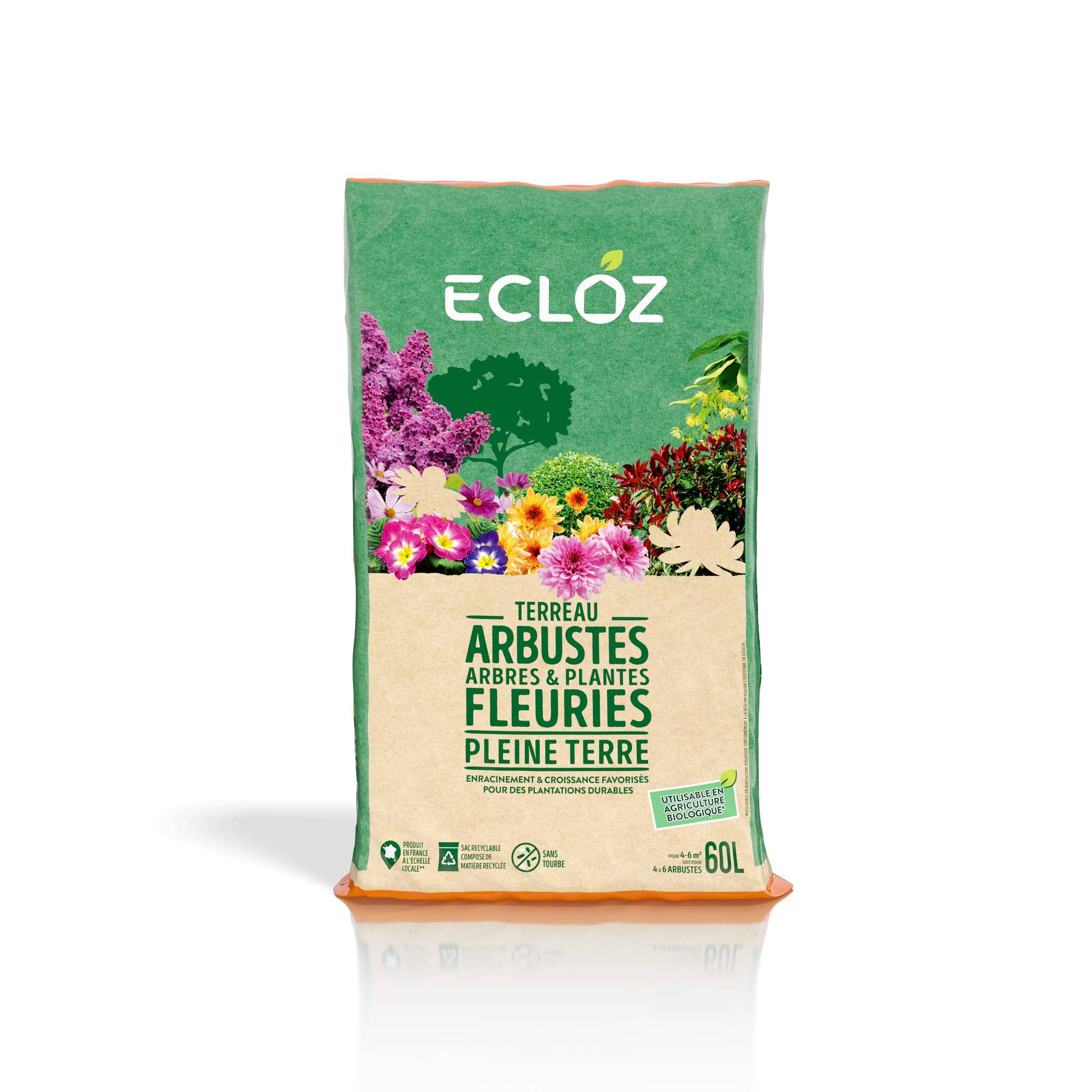 Ecloz - Terreau arbres, arbustes Pleine Terre 60L - ECLOZ - Image 3