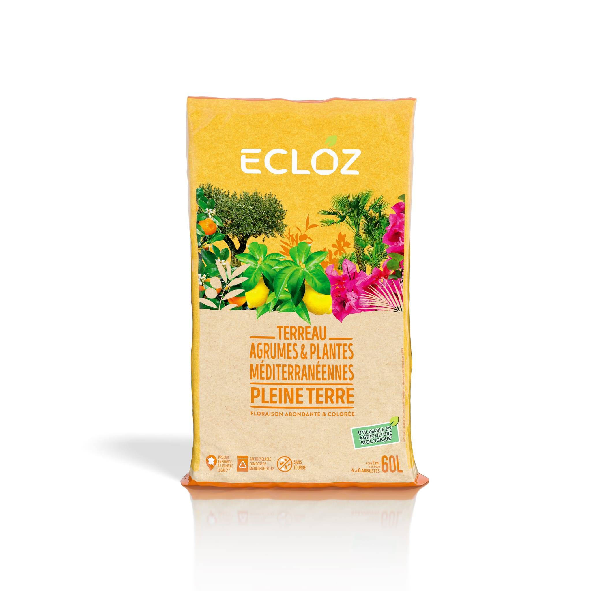 Ecloz - Terreau Agrumes et Plantes méditerranéennes sac de 60 L - ECLOZ - Image 3