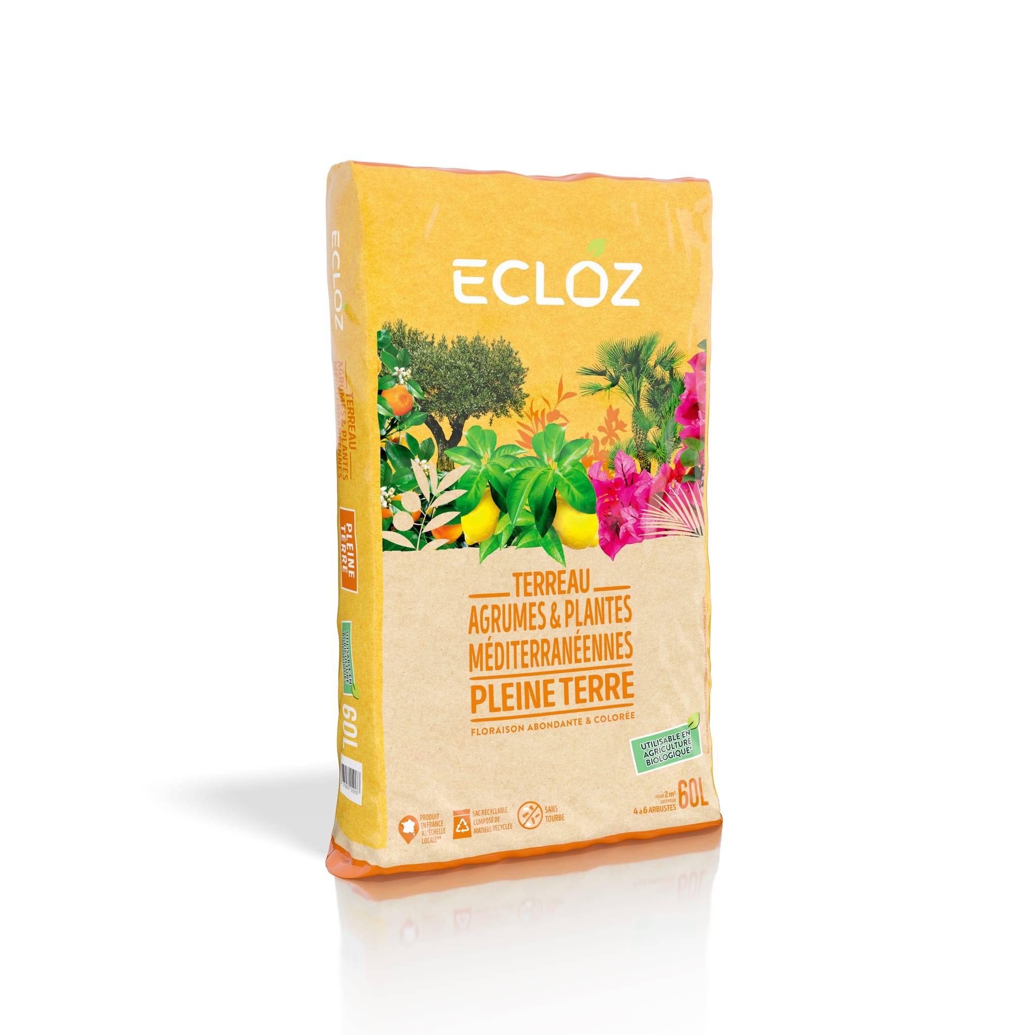 Ecloz - Terreau Agrumes et Plantes méditerranéennes sac de 60 L - ECLOZ - Image 1