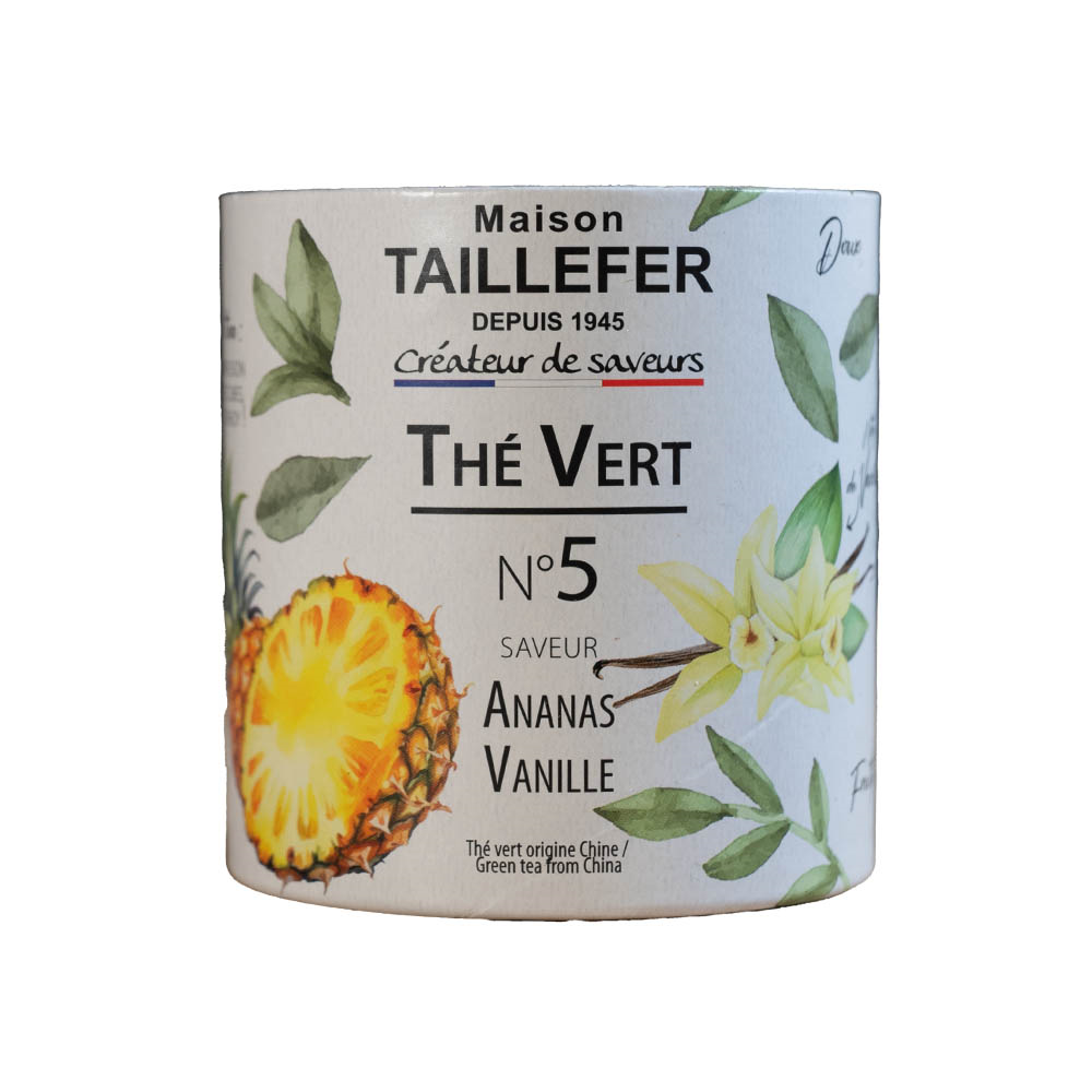 Maison Taillefer - Thé vert  ananas et vanille 60 g - Maison Taillefer - Image 1