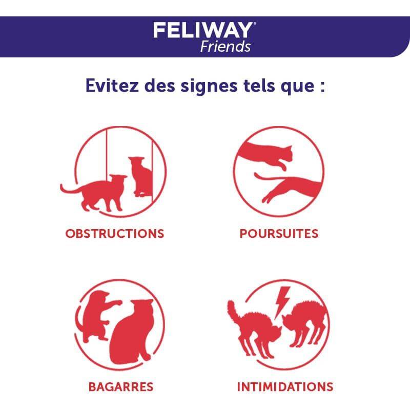 Apaisant Feliway Friends pour chat recharge diffuseur 3x48 ml – FELIWAY - Image 2