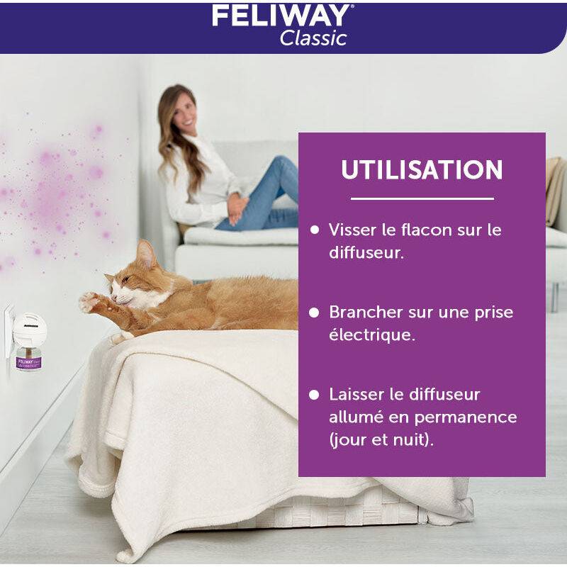 Recharge Diffuseur Apaisant Chat 3x48ml FELIWAY - Image 4