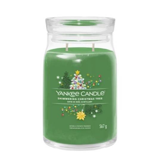 Bougie parfumée Sapin de Noël cire verte H.15.7 cm Ø9.9 cm - Yankee candle - Image 1