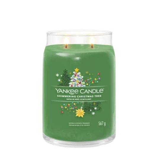 Bougie parfumée Sapin de Noël cire verte H.15.7 cm Ø9.9 cm - Yankee candle - Image 4