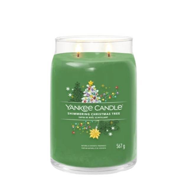 Bougie parfumée Sapin de Noël cire verte H.15.7 cm Ø9.9 cm - Yankee candle - Image 4