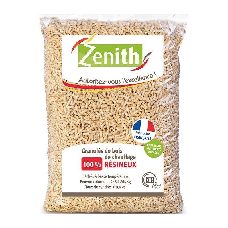 Pellet / Granulés de bois résineux DIN plus 15 kg - ZENITH