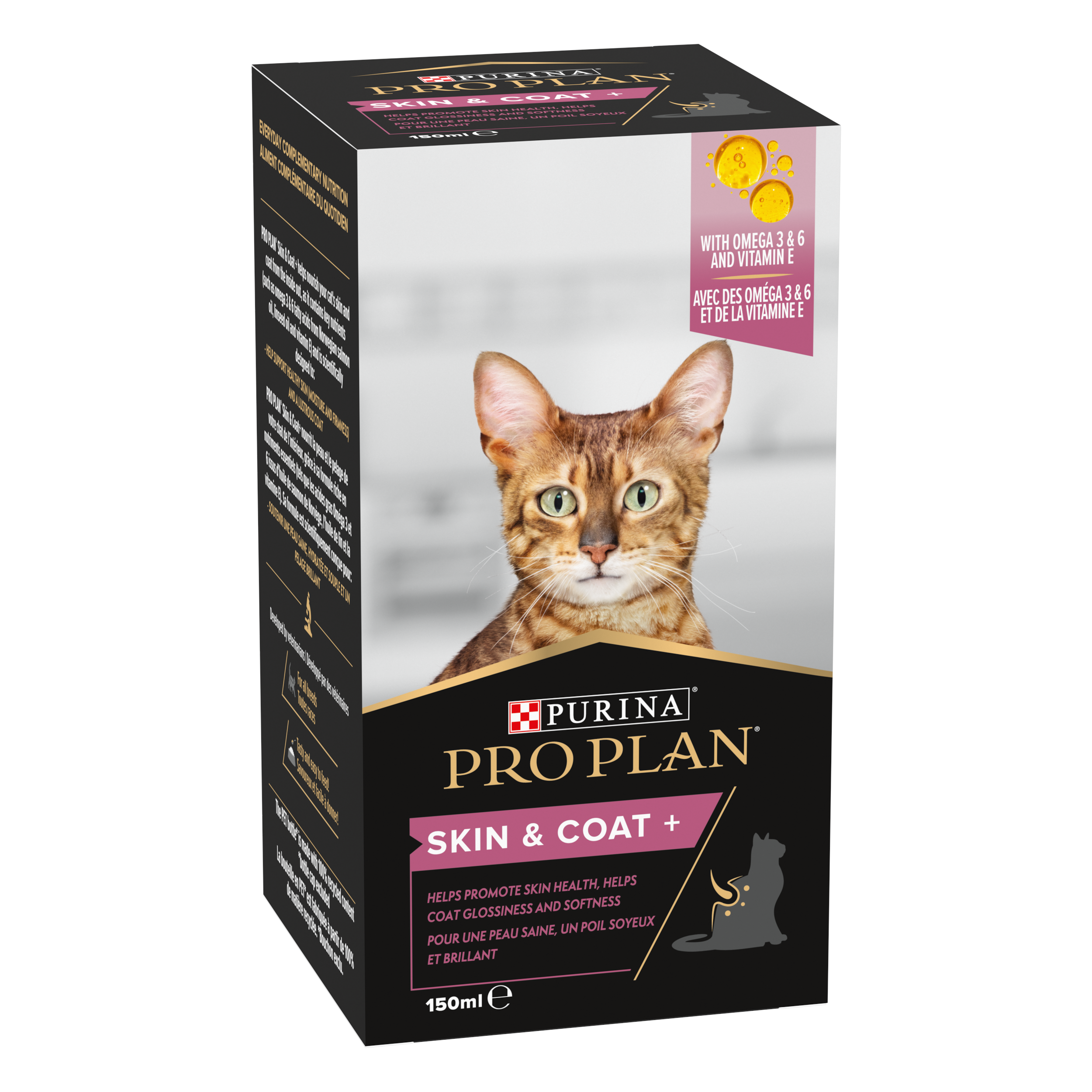 Purina Pro Plan - PRO PLAN Skin & Coat+ Chat Aliment complémentaire 150ml - Image 3