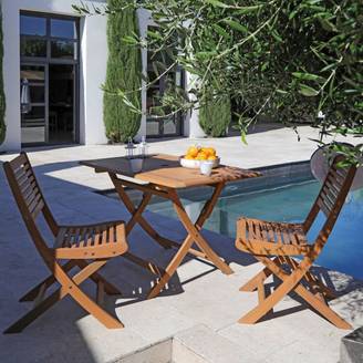 Table de jardin pliante bois - PROLOISIRS
