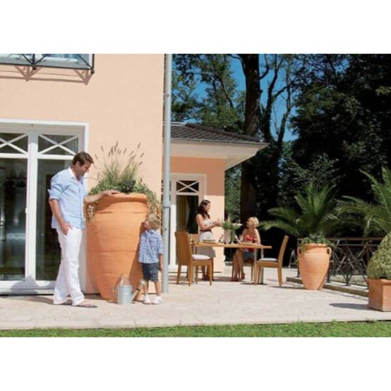 Garantia - Récupérateur d'eau de pluie 250L robinet et collecteur inclus terracotta - GARANTIA - Image 3